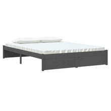 Load image into Gallery viewer, Bed Frame Grey Solid Wood 150x200 cm 5FT King Size - MiniDM Store
