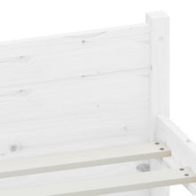 Load image into Gallery viewer, Bed Frame White Solid Wood 75x190 cm 2FT6 Small Single - MiniDM Store
