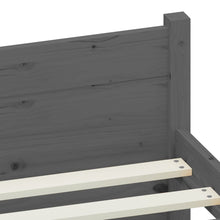 Load image into Gallery viewer, Bed Frame Grey Solid Wood 75x190 cm 2FT6 Small Single - MiniDM Store
