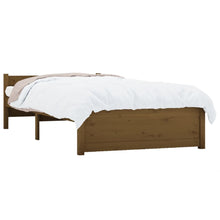 Load image into Gallery viewer, Bed Frame Honey Brown Solid Wood 75x190 cm 2FT6 Small Single - MiniDM Store
