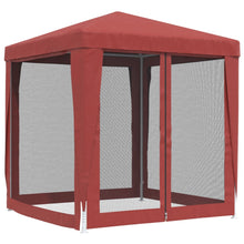 Load image into Gallery viewer, Party Tent with 4 Mesh Sidewalls Red 2x2 m HDPE - MiniDM Store
