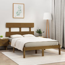 Load image into Gallery viewer, Bed Frame Honey Brown Solid Wood 120x200 cm - MiniDM Store
