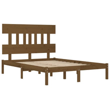 Load image into Gallery viewer, Bed Frame Honey Brown Solid Wood 200x200 cm - MiniDM Store
