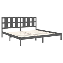 Load image into Gallery viewer, Bed Frame Grey Solid Wood 180x200 cm 6FT Super King - MiniDM Store
