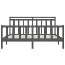 Load image into Gallery viewer, Bed Frame Grey Solid Wood Pine 180x200 cm 6FT Super King - MiniDM Store
