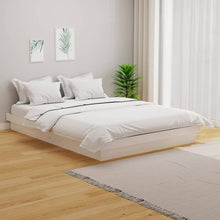 Load image into Gallery viewer, Bed Frame White Solid Wood Pine 150x200 cm 5FT King Size - MiniDM Store
