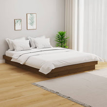 Load image into Gallery viewer, Bed Frame Honey Brown Solid Wood Pine 120x190 cm 4FT Small Double - MiniDM Store
