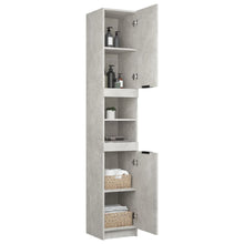 Load image into Gallery viewer, Bathroom Cabinet Concrete Grey 32x34x188.5 cm Engineered Wood - MiniDM Store
