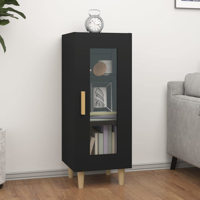 Sideboard Black 34.5x34x90 cm Engineered Wood - MiniDM Store