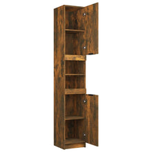 Load image into Gallery viewer, Bathroom Cabinet Smoked Oak 32x34x188.5 cm Engineered Wood - MiniDM Store
