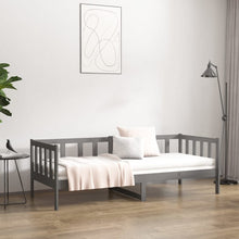 Load image into Gallery viewer, Day Bed Grey 80x200 cm Solid Wood Pine - MiniDM Store
