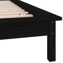 Load image into Gallery viewer, LED Bed Frame Black 100x200 cm Solid Wood - MiniDM Store
