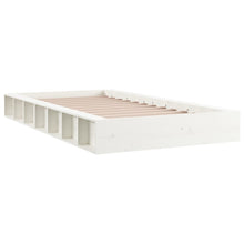 Load image into Gallery viewer, Bed Frame White 75x190 cm 2FT6 Small Single Solid Wood - MiniDM Store
