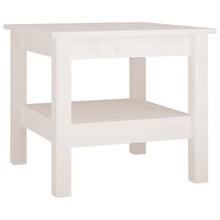 Load image into Gallery viewer, Coffee Table White 45x45x40 cm Solid Wood Pine - MiniDM Store
