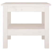 Load image into Gallery viewer, Coffee Table White 45x45x40 cm Solid Wood Pine - MiniDM Store
