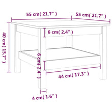 Load image into Gallery viewer, Coffee Table Grey 55x55x40 cm Solid Wood Pine - MiniDM Store
