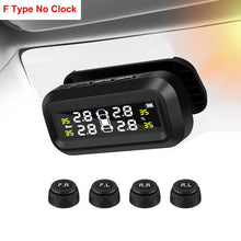 Load image into Gallery viewer, Smart Car TPMS Tire Pressure Monitoring System Solar Power Digital TMPS LCD Display USB Auto Security Alarm Tire Pressure Sensor - MiniDreamMakers

