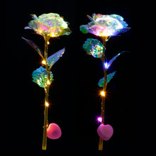 Load image into Gallery viewer, Romantic Colorful LED Fairy Rose Artificial Galaxy Rose Flowers for Girl Friend Valentine&#39;s Day Gift Wedding Party Home Decor - MiniDreamMakers
