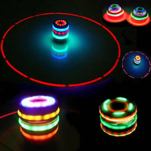 Load image into Gallery viewer, Music Gyro Peg-Top Spinning Top Brinquedo Funny Kids Toy Classic UFO Gyroscope Laser Color Flash LED Light Birthday Gift - MiniDreamMakers
