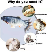 Load image into Gallery viewer, Cat USB Charger Toy Fish Interactive Electric floppy Fish Cat toy Realistic Pet Cats Chew Bite Toys Pet Supplies Cats dog toy - MiniDM Store
