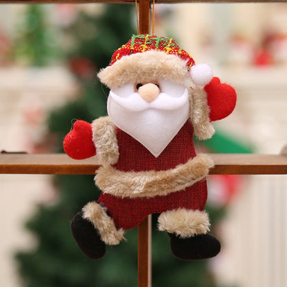 Merry Christmas ornaments Christmas Gift Santa Claus Snowman Tree Toy Doll Hang home Decorations