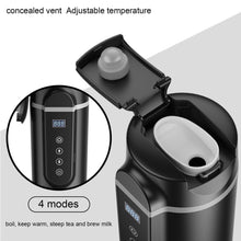 Load image into Gallery viewer, 12V/24V 70W-100W Car Heating Cup 420ml Car Heated Smart Mug With Temperature Control Cigarette Lighter Car Kettle Water Heater - MiniDreamMakers
