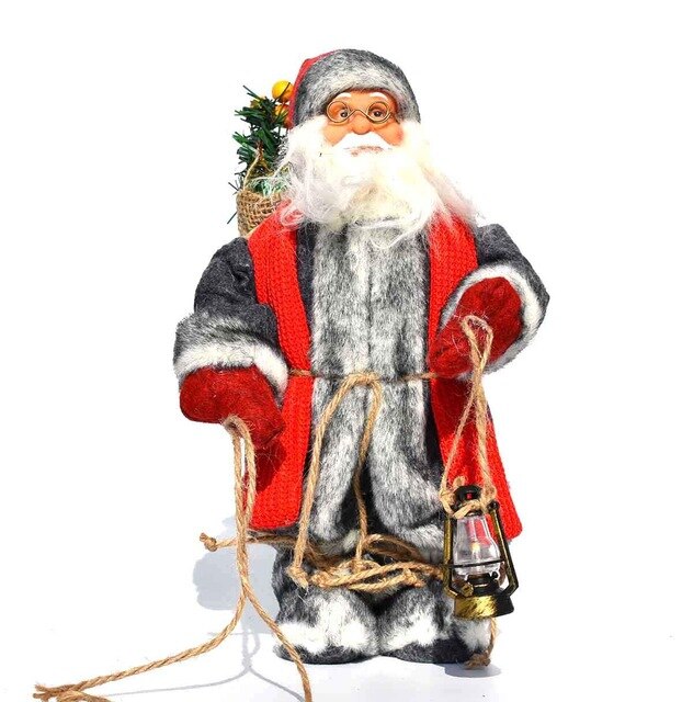 Big Size 30X12X10CM Christmas Gift Decorations Santa Claus Doll Snow Man Elk Ornaments Gift Toy Decorations For Home Enfeites - MiniDreamMakers