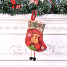Load image into Gallery viewer, Christmas Stocking Mini Sock Santa Claus Candy Gift Bag Xmas Tree Hanging Pendant Drop Ornaments Decorations For Home
