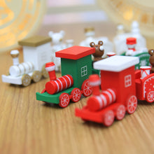 Load image into Gallery viewer, Christmas Train Painted Wood Christmas Decoration for Home Merry Christmas Ornament Navidad 2019 Xmas Decoration New Year Gift,Q
