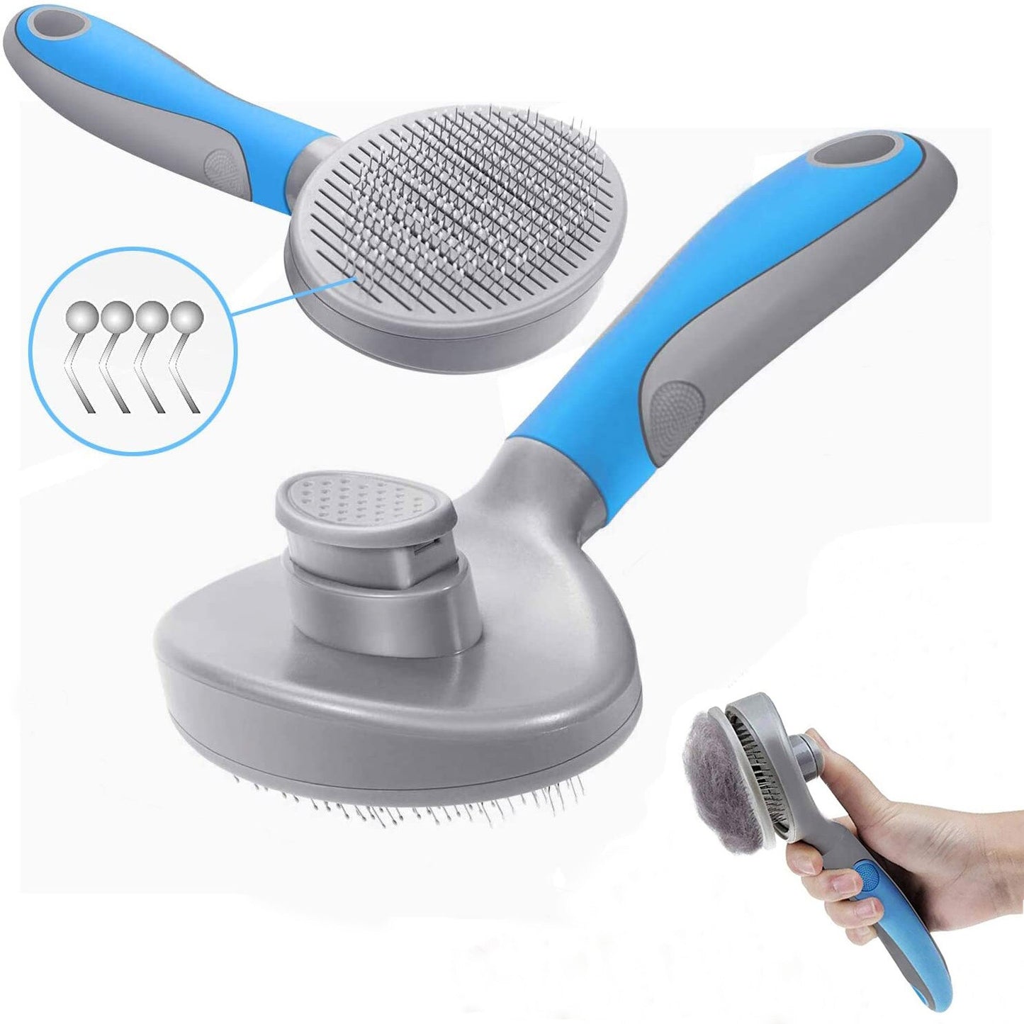 Pets Grooming Brush for Dog Long Hair Removes Pet Cat Hair Shedding Comb Puppy Slicker Brush