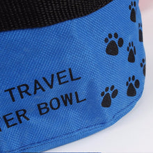 Load image into Gallery viewer, Portable Pet Dogs Cat Canvas Folding Travel Bowl Feeding Bowl Feeder Bottle Cat Dog Water Bowls Goods for Dogs - MiniDreamMakers
