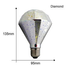 Load image into Gallery viewer, 3D retro Vintage Edison Night Light Led Bulb Lamp 220V G95 Lampara Ampoule lampada Star Holiday Christmas Decoration Lighting
