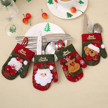 Load image into Gallery viewer, Santa Hat Reindeer Christmas New Year Pocket Fork Knife Cutlery Holder Bag Home Party Table Dinner Decoration Tableware 62253 - MiniDreamMakers
