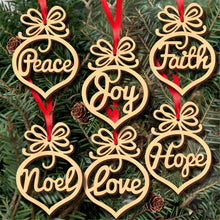 Load image into Gallery viewer, 6Pc Merry Christmas Decorations For Home Wooden Hollow Ornament Christmas Tree Hanging Pendant Decoration Xmas Decor #WO
