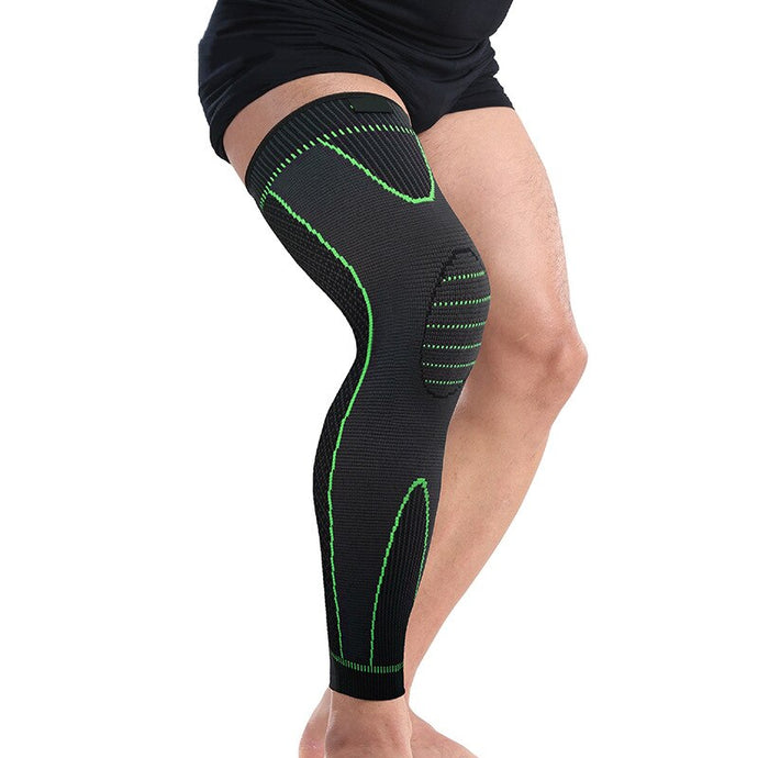 1PCS Mumian S33 Classic Black And Green Knitted Thermal Lengthen Sports Kneecaps - MiniDreamMakers