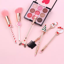 Load image into Gallery viewer, 2019 Christmas Makeup Brushes Set Soft Synthetic Hair Cosmetic Eyeliner Foundation Powder Blending Eye Shadow Makeup Tools - MiniDreamMakers

