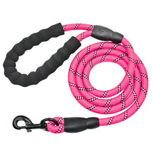Load image into Gallery viewer, Reflective Dog Pet Leash Rope Nylon Small Dogs Puppy Leashes 150cm Long Heavy Duty Large Dog Lead Red Blue Pink Green Black - MiniDreamMakers
