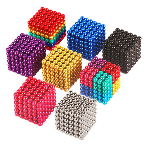 Balls neodymium magnet Sphere 216Pcs/set 5mm Creative magnets imanes Magic Strong NdFeB colorful buck ball Fun Cube Puzzle - MiniDM Store
