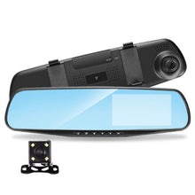 Load image into Gallery viewer, Full HD 1080P Car Dvr Camera Auto 4.3 Inch Rearview Mirror Digital Video Recorder Dual Lens Registratory Camcorder - MiniDreamMakers
