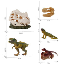 Load image into Gallery viewer, Simulation Dinosaur Skull Skull Spray Spray Tyrannosaurus Skeleton Light Sound Effect Jurassic Dinosaur Bone Scene Decoration - MiniDreamMakers

