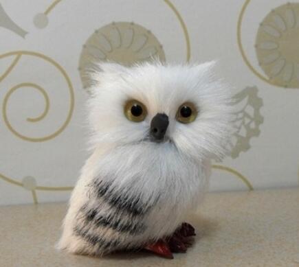 7cm High Cute Snowy Owl Hedwig Letter Delivery Doll Cute Toys Birthday Christmas Harri Potter Adults Kids
