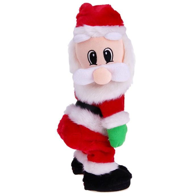 Electric Santa Claus Toy Buttocks Music Santa Claus Doll Shaking Hip Santa Claus Singing Electric Toy - MiniDreamMakers