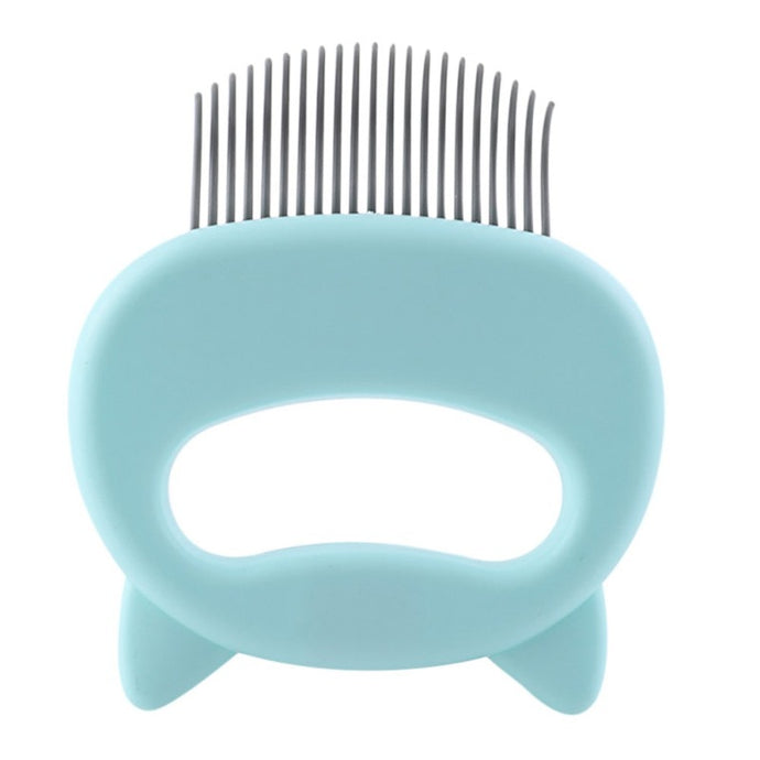 Pet Massage Brush Shell Shaped Handle Pet Grooming Massage Tool To Remove Loose Hairs Only For Cats New - MiniDM Store