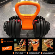 Load image into Gallery viewer, Dumbbell Clip Fitness Training Handle Accessories Portable Flexible Indoor Fitness Dumbbell Handle Sports Equipment - MiniDreamMakers
