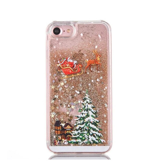 Christmas Phone Case For iPhone 6s 6 7 8 Plus 11Pro XS MAX XR Luxury Glitter Bling Cover for iPhone XS 11 Pro MAX X CASE - MiniDreamMakers