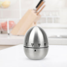 Load image into Gallery viewer, Cooking Tools Kitchen Timer Stainless Steel Egg 60 Minutes Mechanical Alarm Time Clock Counting - MiniDM Store
