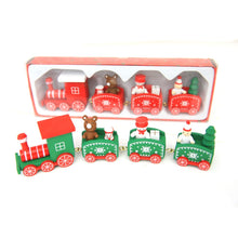 Load image into Gallery viewer, Christmas Train Painted Wood Christmas Decoration for Home Merry Christmas Ornament Navidad 2019 Xmas Decoration New Year Gift,Q

