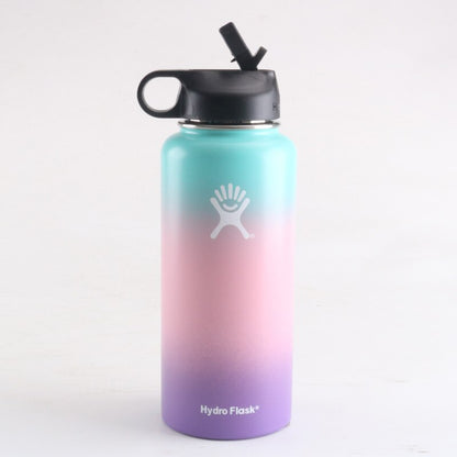 Hydro Flask 32oz Sports Water Bottle 40oz HydroFlask Stainless Steel Insulated Water Bottle Brand vsco Hydro Flask Straw Lid - MiniDM Store