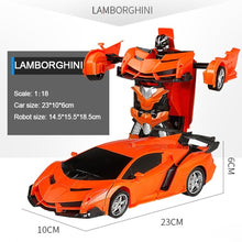 Load image into Gallery viewer, RC Car Transformation Robots Sports Vehicle Model Robots Toys Cool Deformation Car Kids Toys Gifts For Boys - MiniDreamMakers

