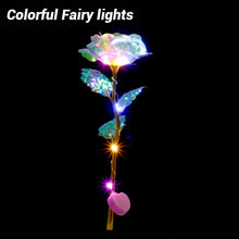 Load image into Gallery viewer, Romantic Colorful LED Fairy Rose Artificial Galaxy Rose Flowers for Girl Friend Valentine&#39;s Day Gift Wedding Party Home Decor - MiniDreamMakers
